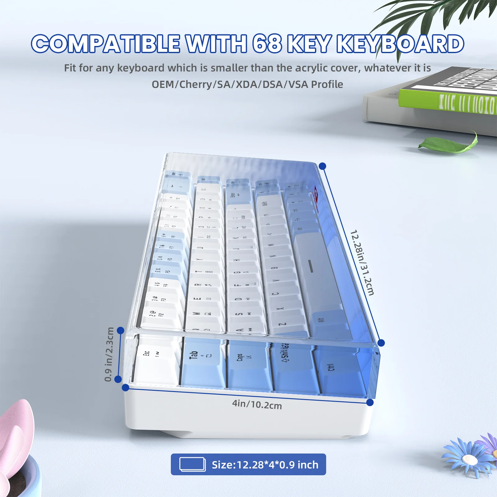 ATTACK SHARK x MAMBASNAKE 68-Key Keyboard Cover Fade Color - Image 5