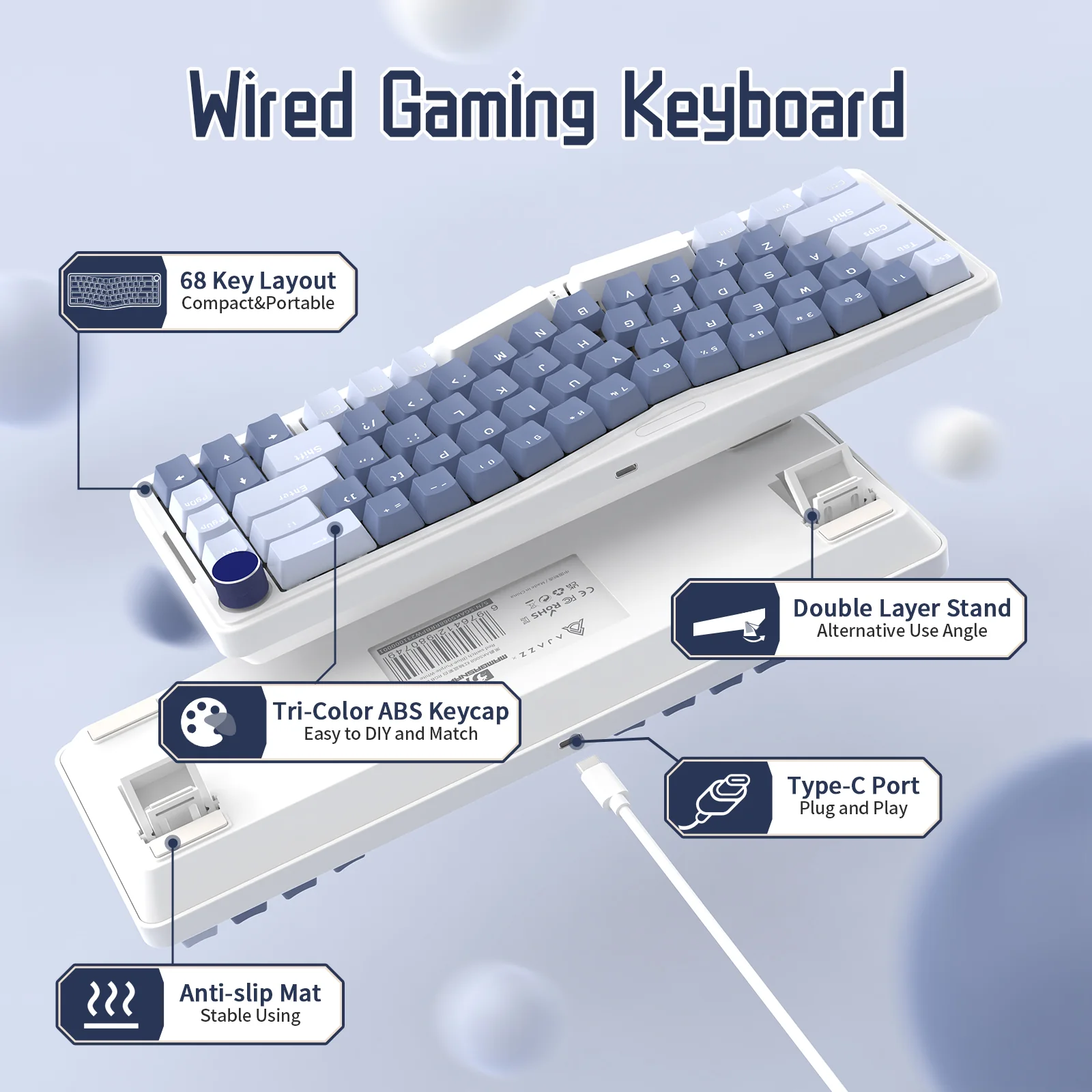 ATTACK SHARK x AJAZZ AKS068 Alice Mechanical Keyboard - Image 21