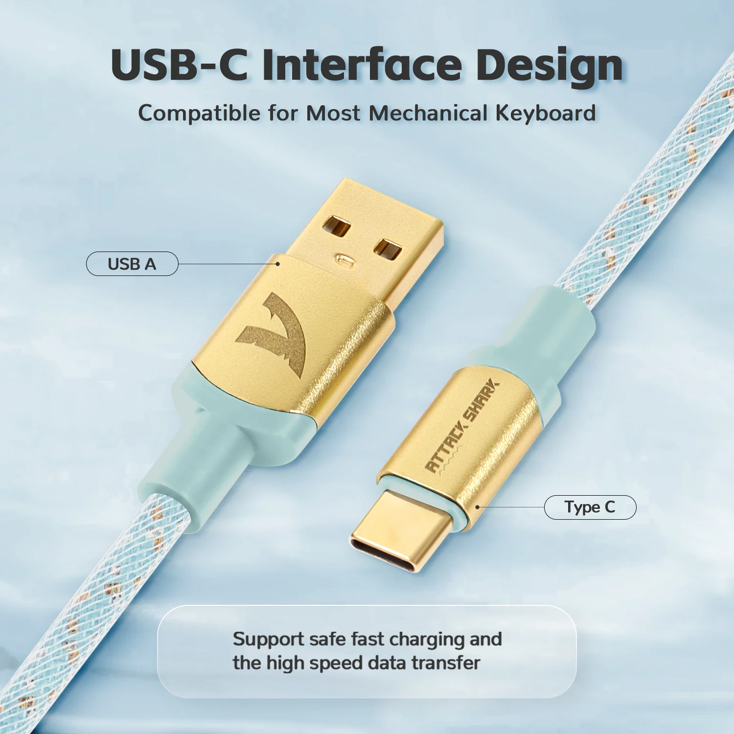 ATTACK SHARK C03 COILED CABLE - Image 70
