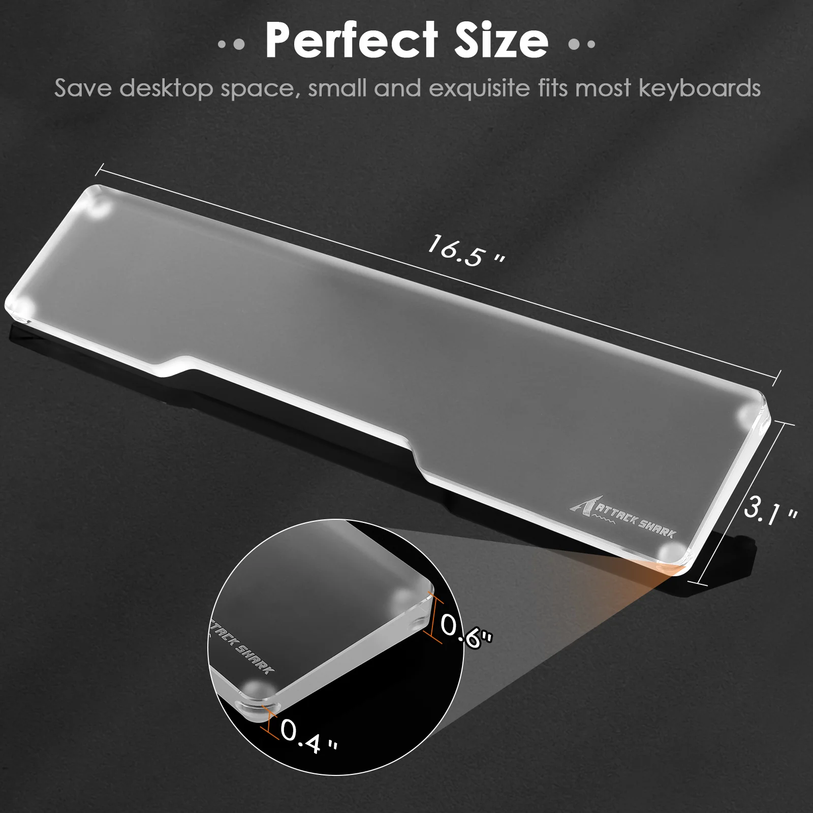 ATTACK SHARK ACRYLIC WRIST REST - Image 32