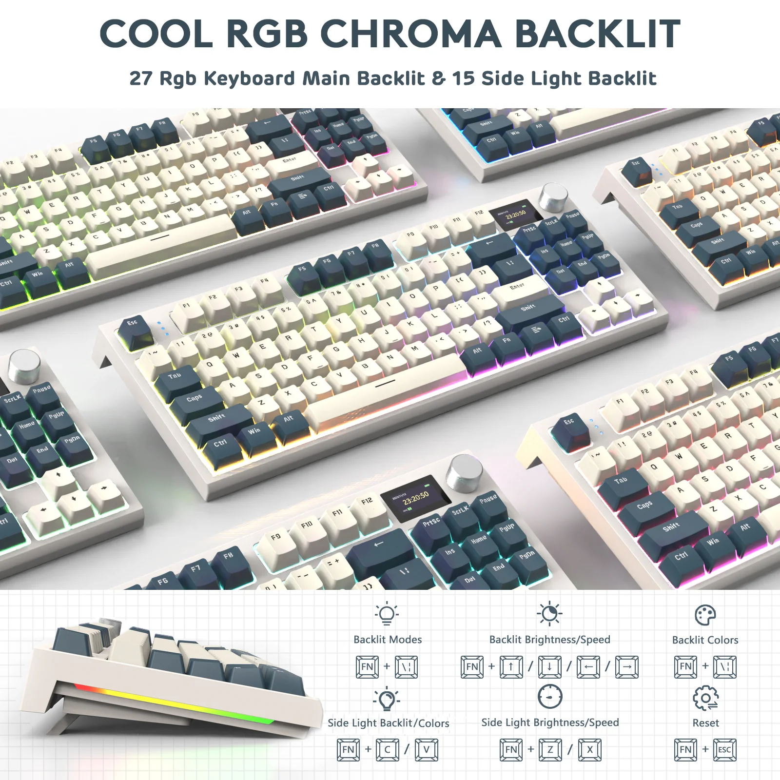 ATTACK SHARK K86 Wireless Mechanical Keyboard with Coiled Cable - Image 49