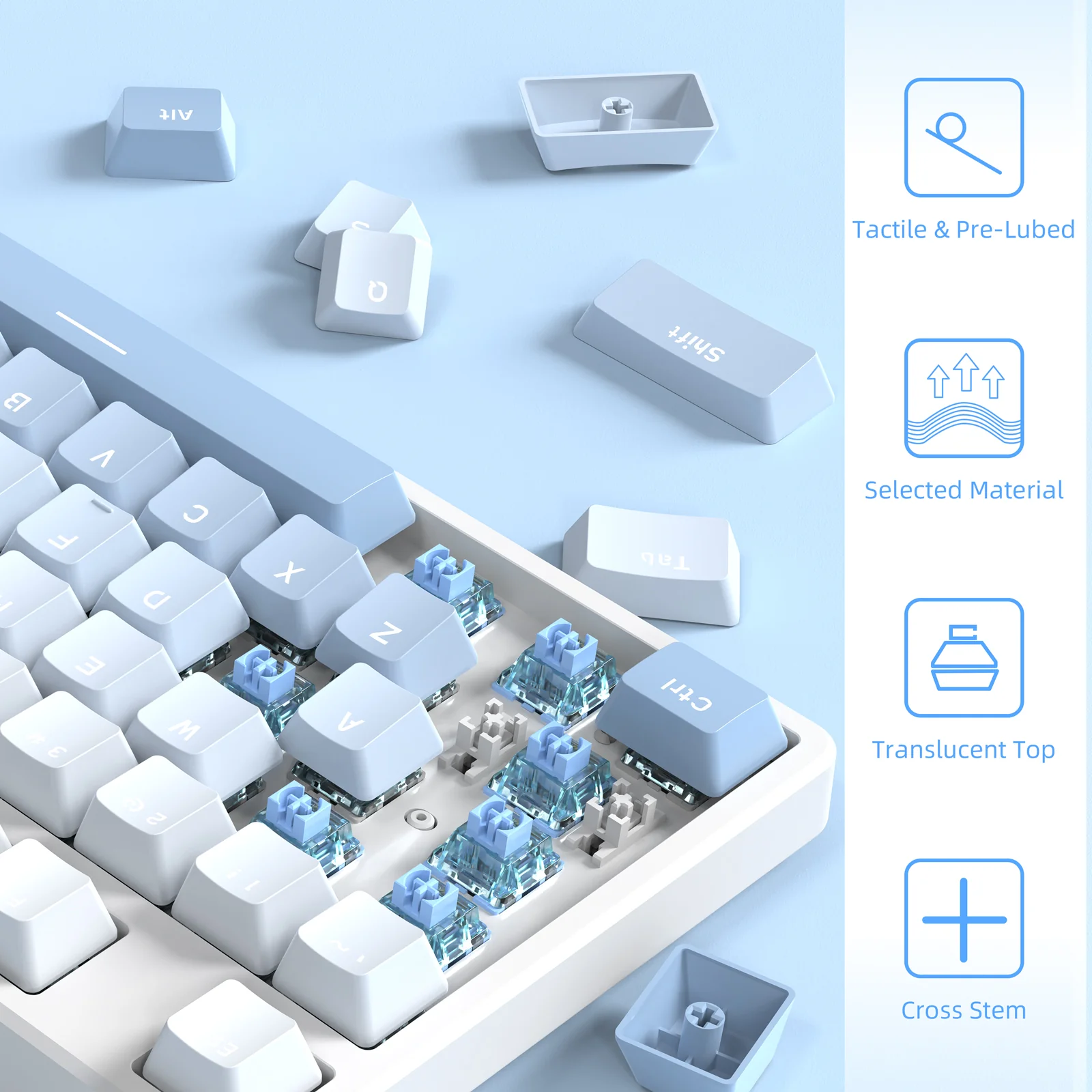 ATTACK SHARK V3 Switch Set (100 Pieces) - Image 4